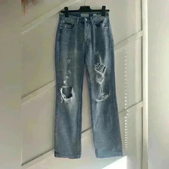 Lucky Brand high rise 90s,‎ medium wash  denim size 26 - Picture 2 of 16